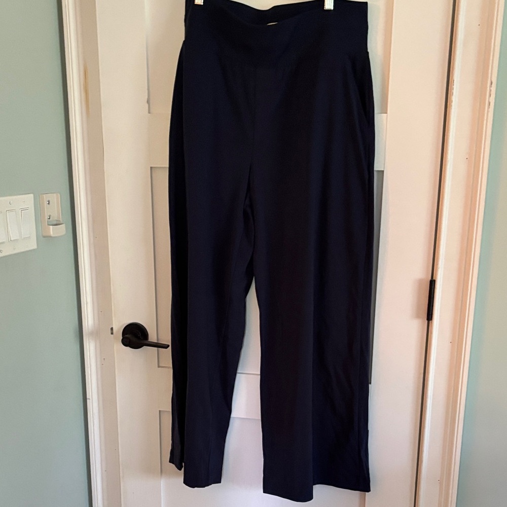 Lou & Grey Navy Wide Leg Pants
